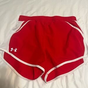 under armour shorts red